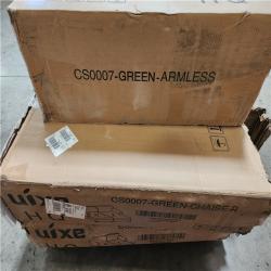 Phoenix AS-IS Uixe 118 in. Square Arm 3-Piece Corduroy Upholstered L-Shaped Sectional Sofa in. Green with Pillows