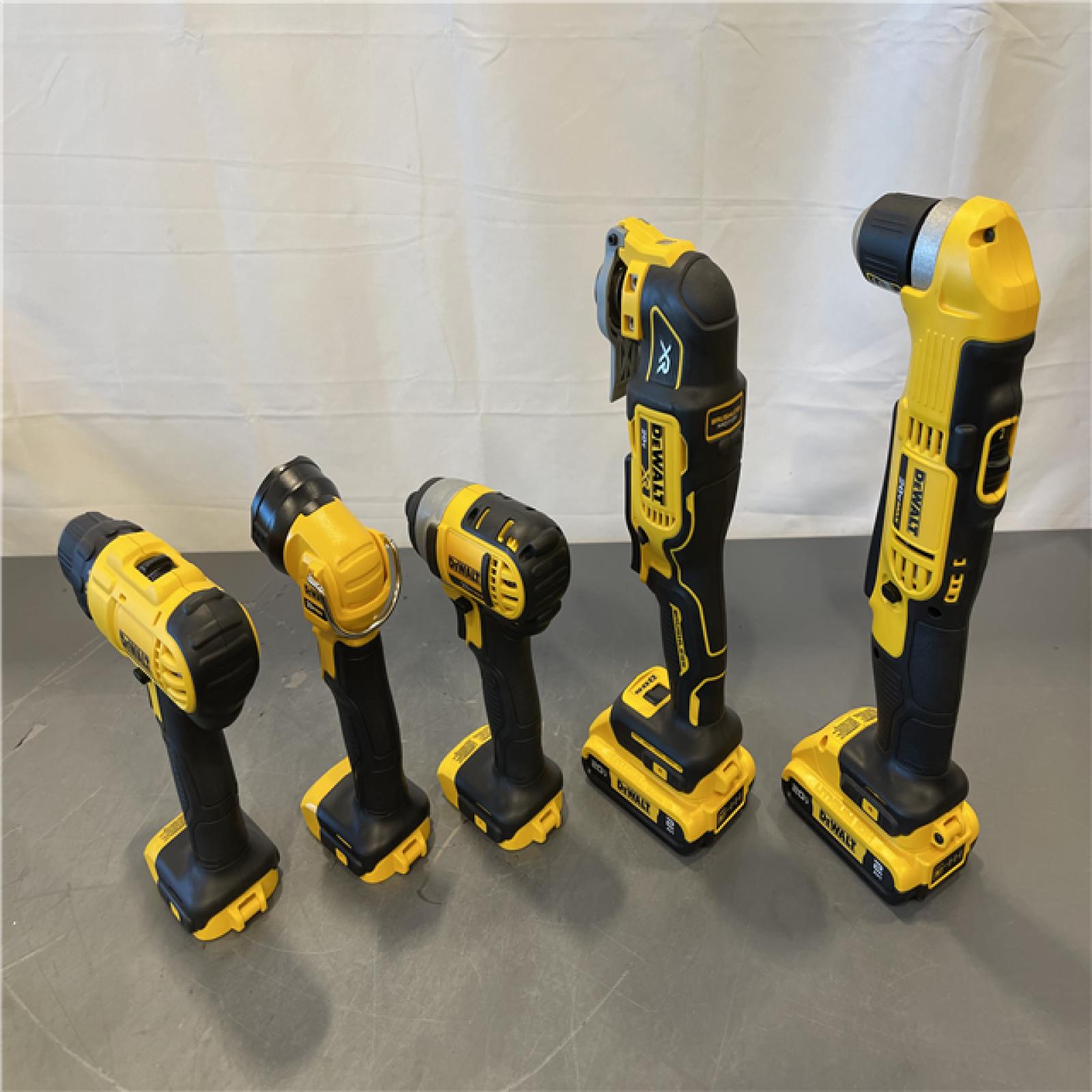 AS-IS - Dewalt 20V MAX 9-Tool Power-Tool Combo Kit W/ Soft Case Including 2 Batteries & Charger