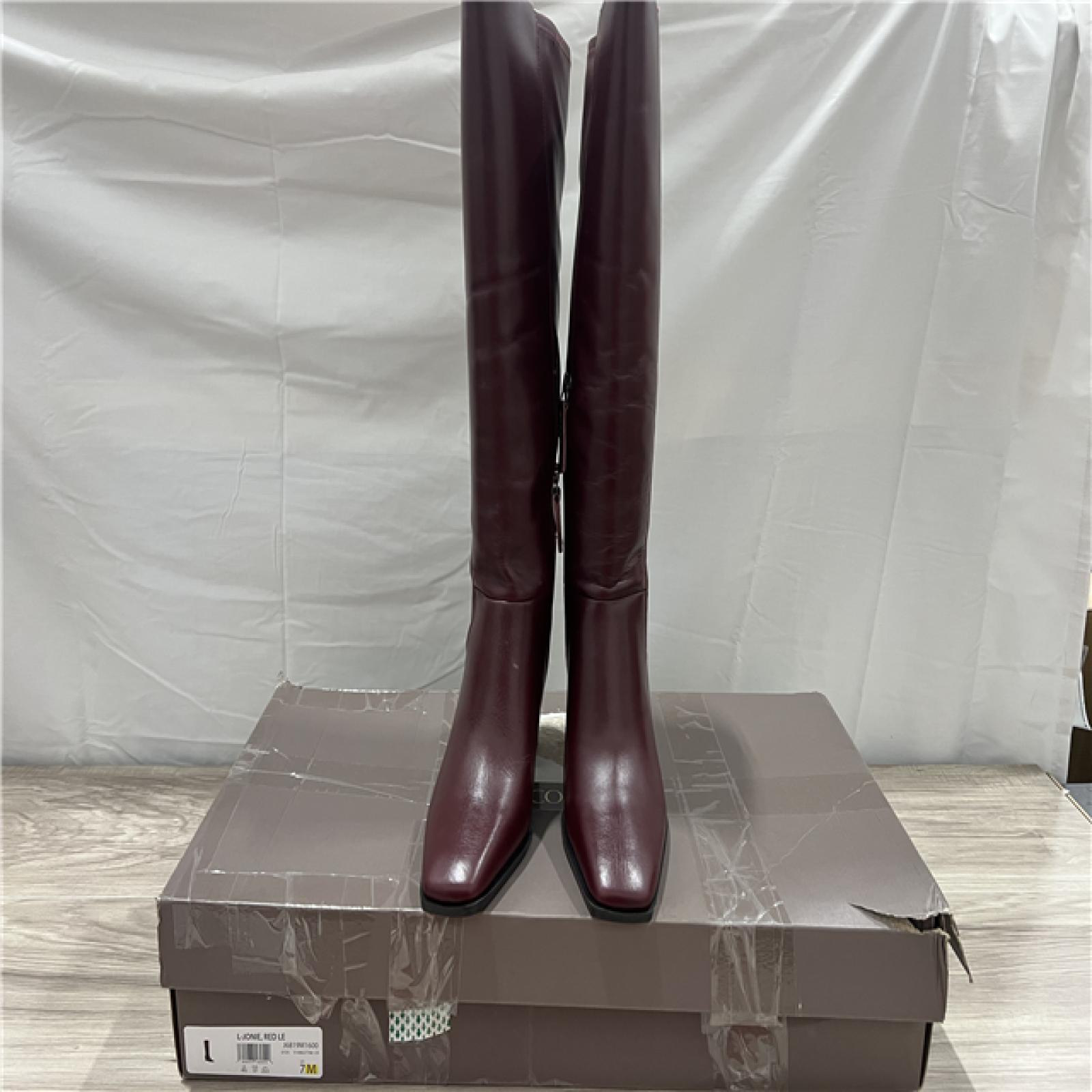 Franco Sarto Women's Jonie Knee High Boots (Oxblood Red Leather) - Size 7.0 M