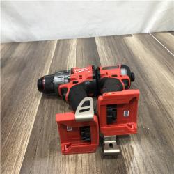 AS-IS Milwaukee FUEL 18V Lithium-Ion Brushless Cordless Hammer Drill and Impact Driver Combo Kit