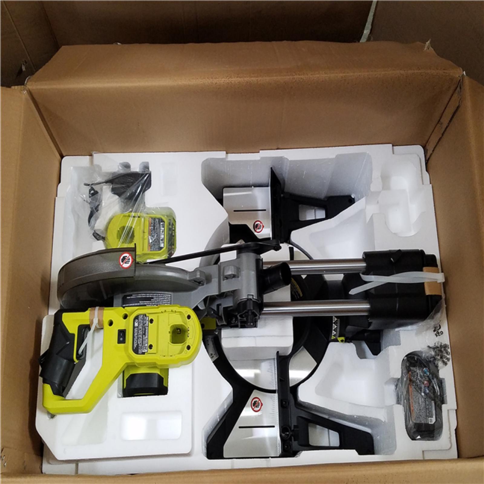 California NEW Ryobi One+ 18V Brushless 10 Sliding Compound Miter Saw Kit