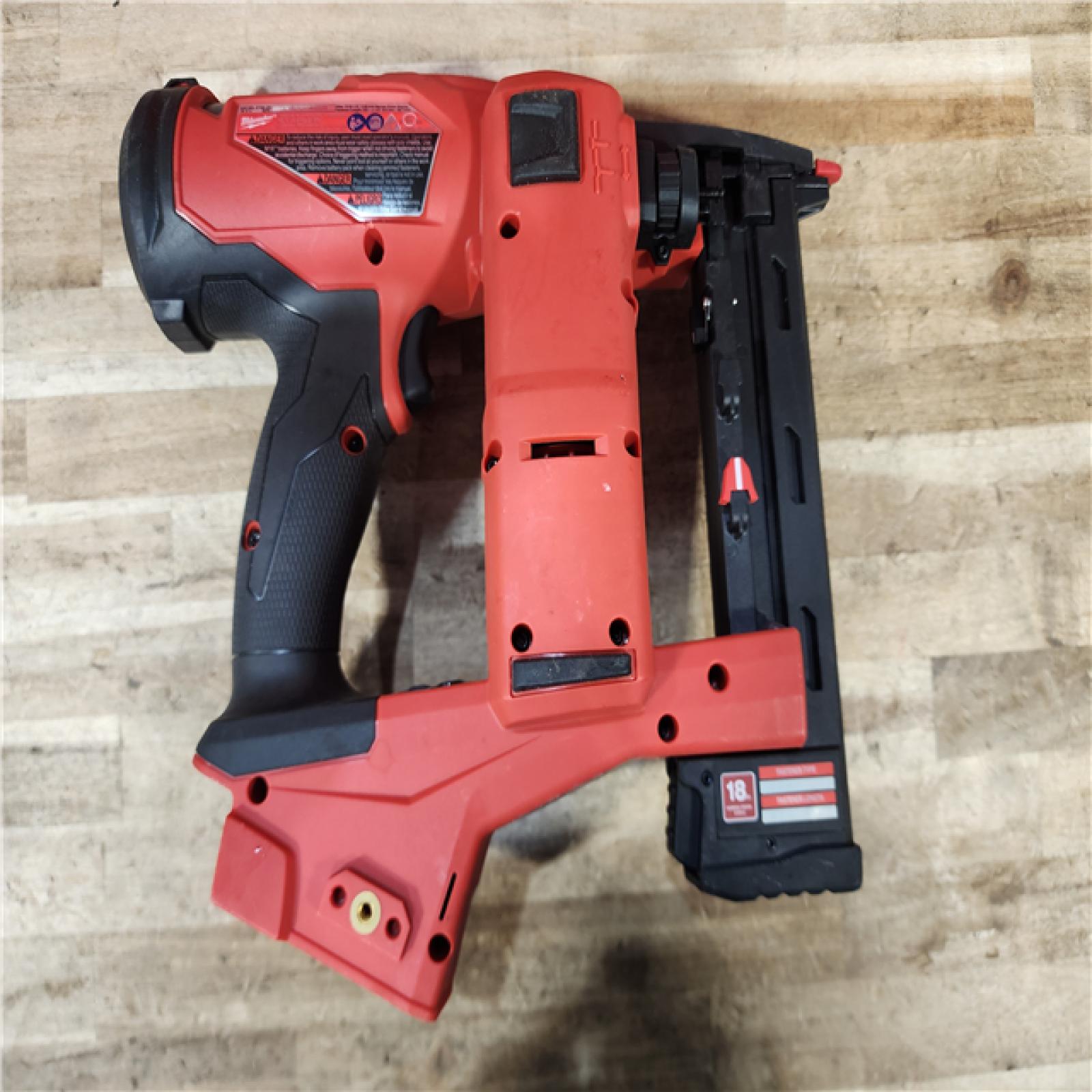 HOUSTON LOCATION - AS-IS Milwaukee FUEL 18-Volt Lithium-Ion Brushless Cordless 18-Gauge 1/4 in. Narrow Crown Stapler (Tool-Only)