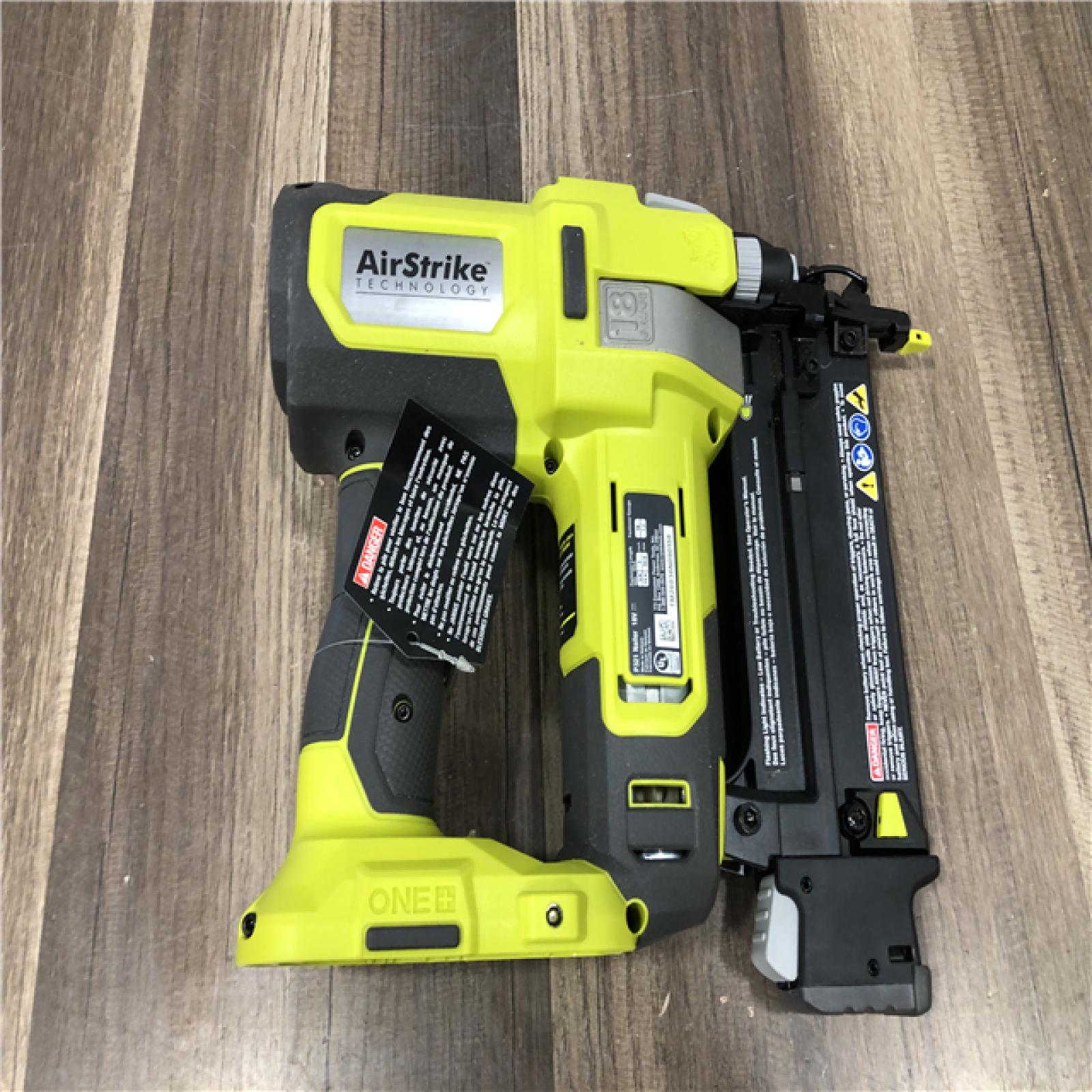 AS-IS RYOBI ONE+ 18V 18-Gauge Cordless AirStrike Brad Nailer (Tool Only)