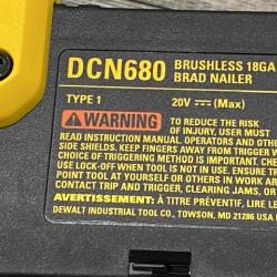 AS-IS DEWALT 20V MAX XR Lithium-Ion Electric Cordless 18-Gauge Brad Nailer (Tool Only)