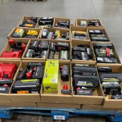 DALLAS LOCATION - AS-IS BATTERY AND CHARGERS PALLET