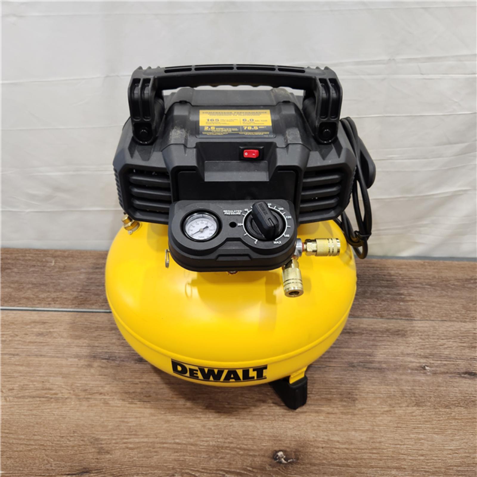 AS-IS DEWALT 6 Gal. Heavy-Duty Pancake Electric Air Compressor and 18-Gauge Brad Nailer Combo Kit