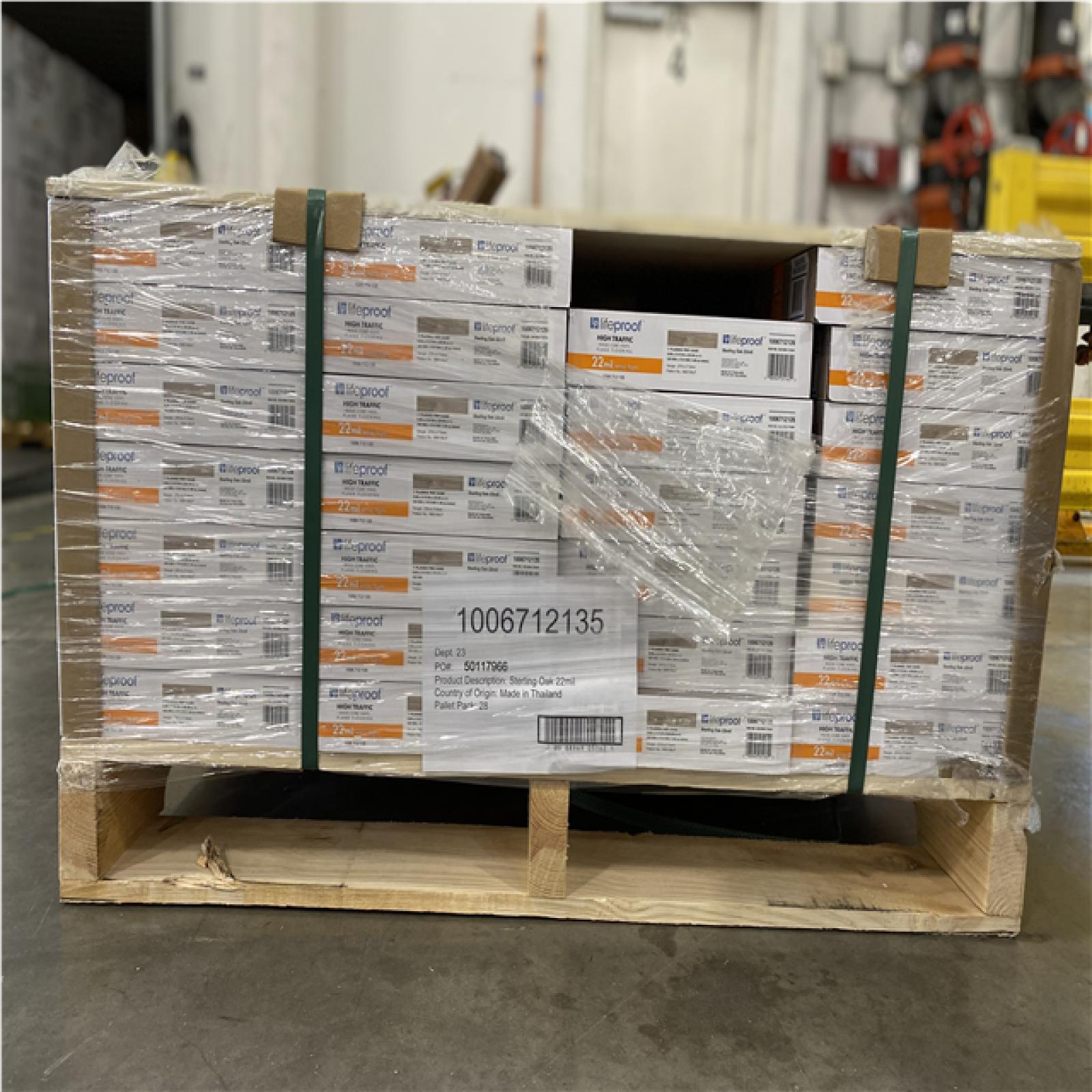 DALLAS LOCATION - LIFEPROOF Sterling Oak 22 MIL x 8.7 in. W x 48 in. L Waterproof (20.1 sqft/case) (27 CASES)