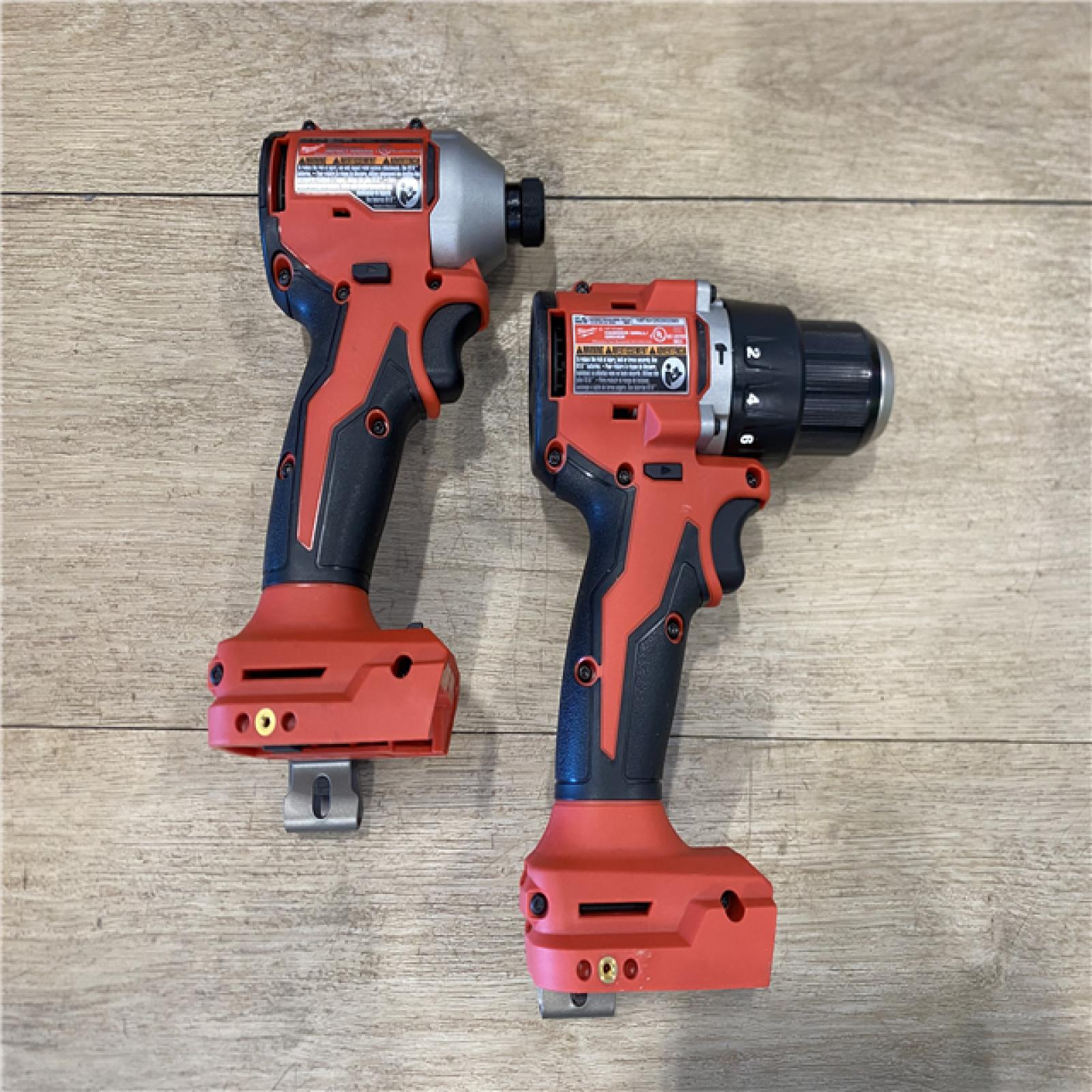 AS-IS Milwaukee 18-Volt Lithium-Ion Brushless Cordless Compact Hammer Drill/Impact Combo Kit