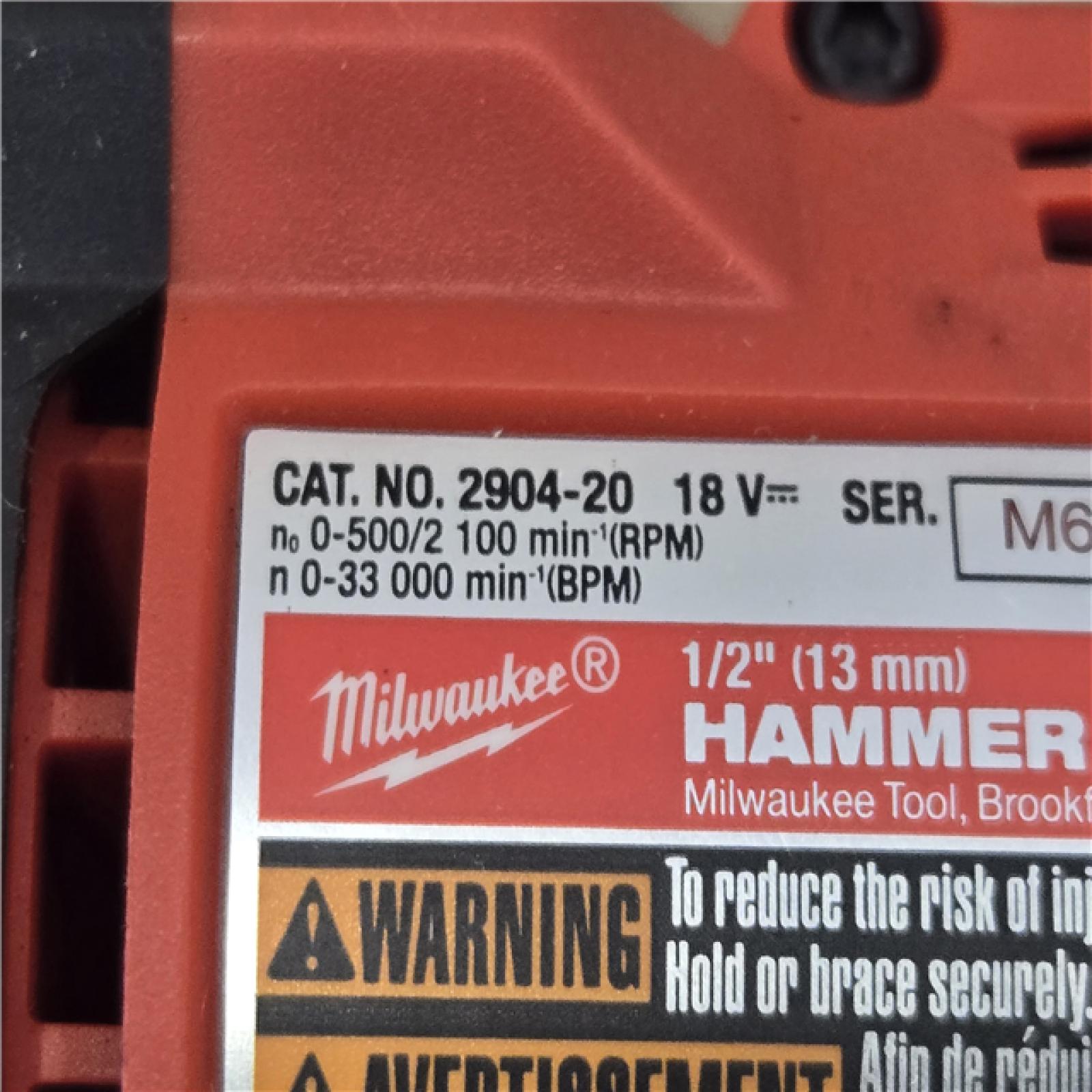 AS-IS Milwaukee FUEL 18V Cordless 1/2 in. Hammer Drill/Driver (Tool-Only)