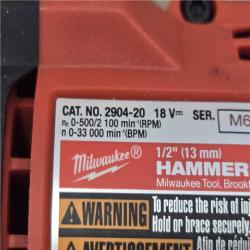 AS-IS Milwaukee FUEL 18V Cordless 1/2 in. Hammer Drill/Driver (Tool-Only)