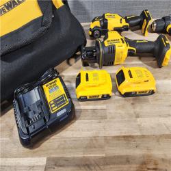 HOUSTON LOCATION - AS-IS DeWalt 20V MAX ATOMIC Cordless Brushless 3 Tool Combo Kit