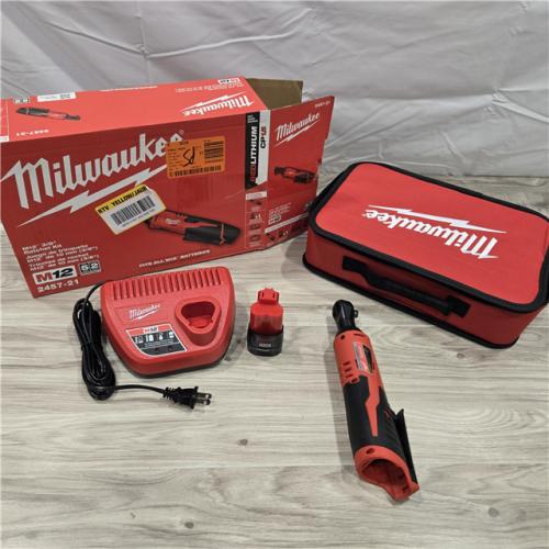 GOOD- Milwaukee Cordless 3/8 in. Ratchet Kit