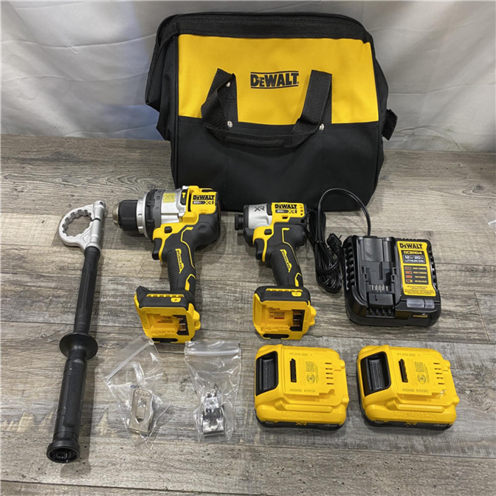 AS-IS DEWALT 20V MAX Lithium-Ion Cordless 2-Tool Combo Kit