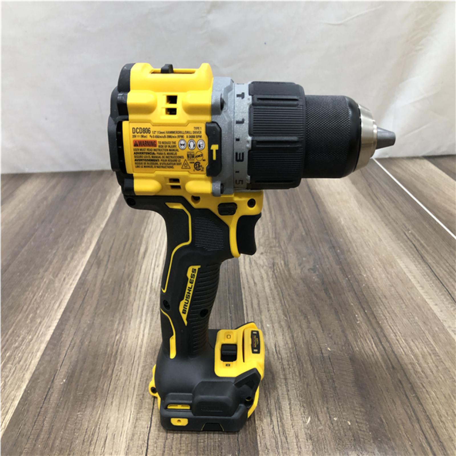 AS-IS DEWALT 20V XR Brushless Cordless 1/2 in. Hammer Drill (Tool-Only)