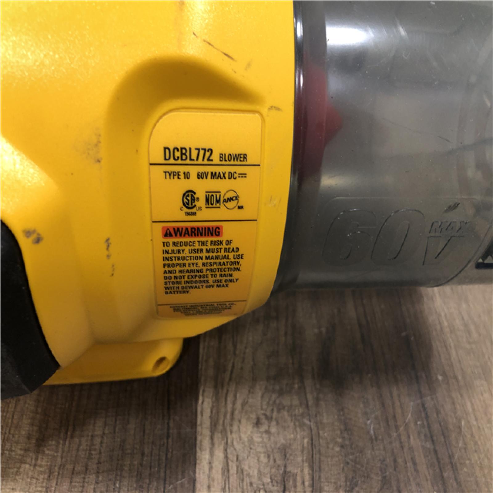 AS-IS DEWALT FLEXVOLT 60V MAX 125 MPH 600 CFM Brushless Cordless Battery Powered Blower (Tool Only)