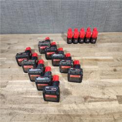 HOUSTON LOCATION - AS-IS MILWAUKEE BATTERY PACK QTY - 15