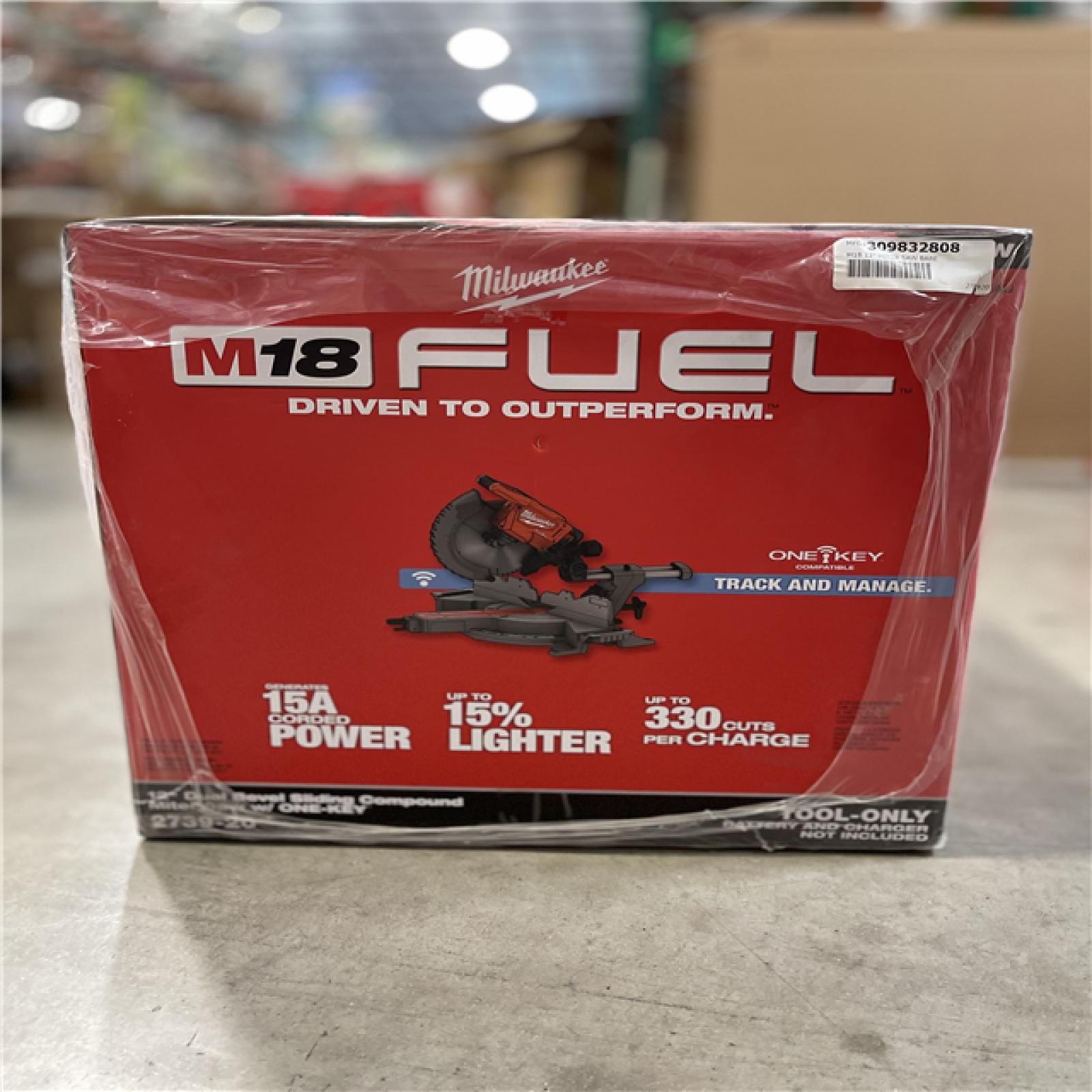 NEW! - Milwaukee M18 FUEL 18V Lithium-Ion Brushless Cordless 12 in. Dual Bevel Sliding Compound Miter Saw (Tool-Only)