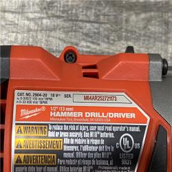 AS-IS Milwaukee FUEL 18V Lithium-Ion Brushless Cordless 1/2 in. Hammer Drill Driver Kit