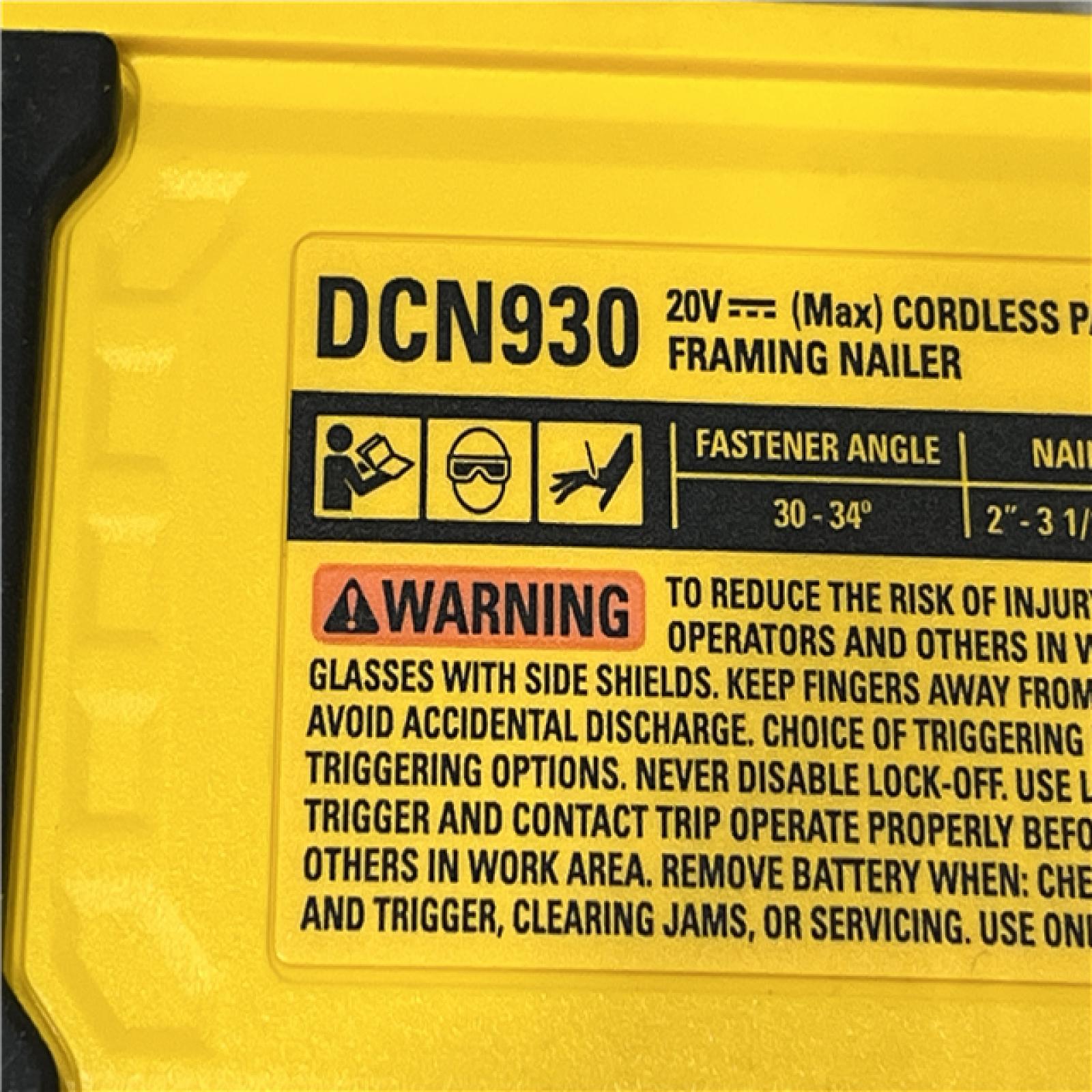 AS-IS DEWALT 20V 30 Degree Cordless Framing Nailer (Tool-Only)