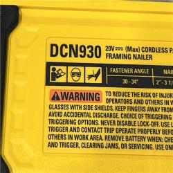 AS-IS DEWALT 20V 30 Degree Cordless Framing Nailer (Tool-Only)