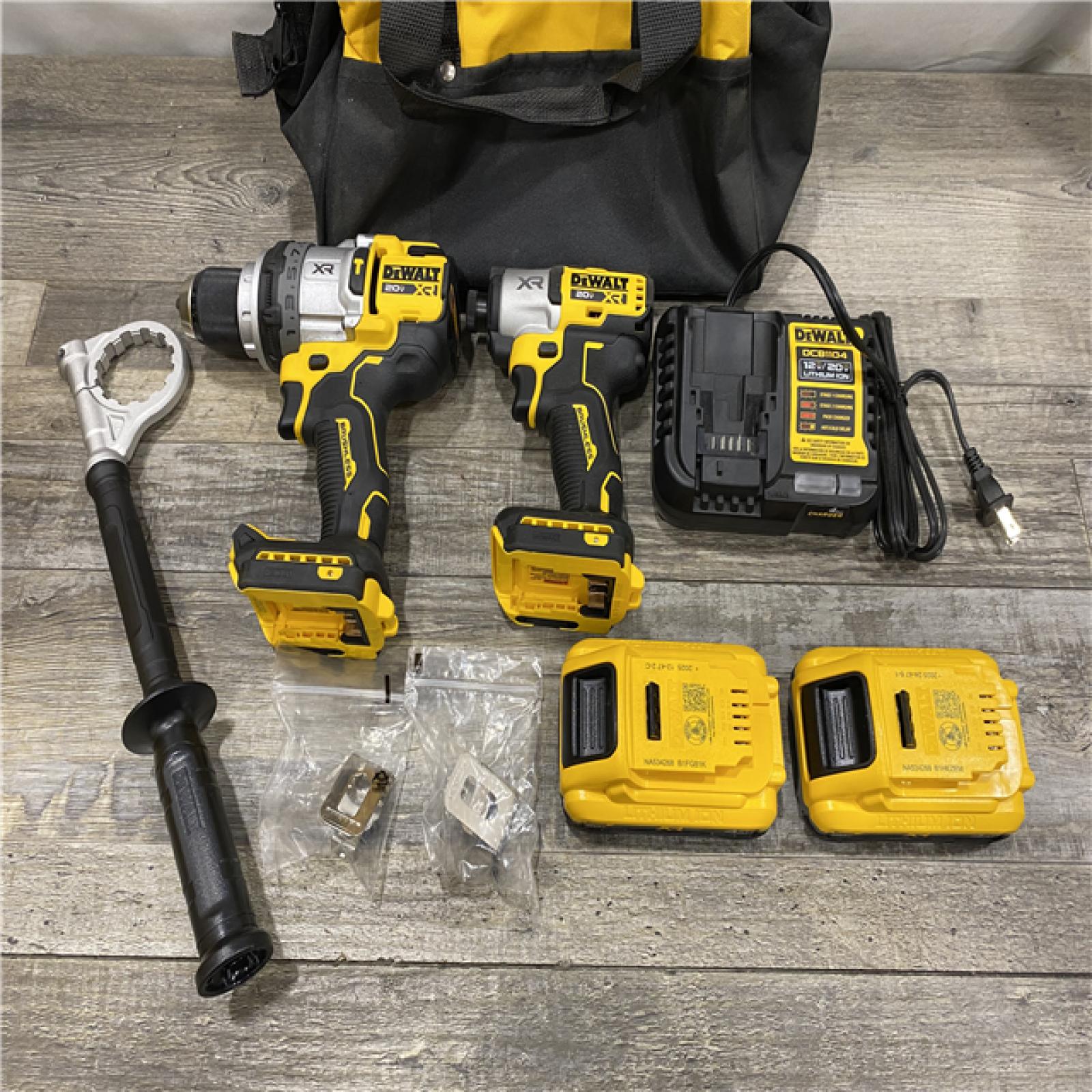 AS-IS DEWALT 20V MAX Lithium-Ion Cordless 2-Tool Combo Kit