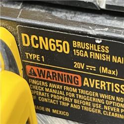 AS-IS DEWALT Cordless 20V MAX XR Angled Finish Nailer (Tool Only)