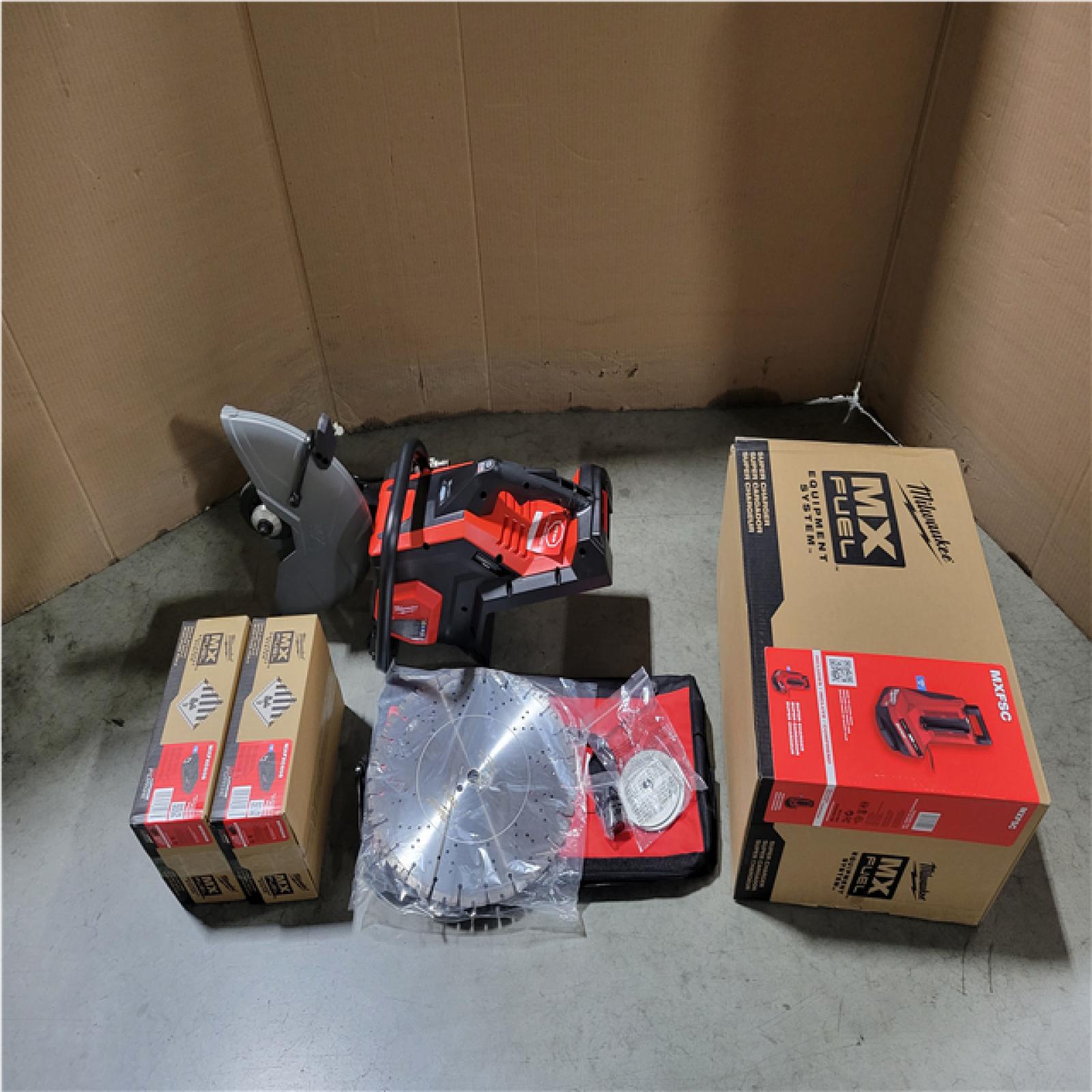 CALIFORNIA AS-IS MILWAUKEE MX FUEL 14 CUT-OFF SAW W/ RAPIDSTOP
