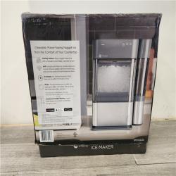 Phoenix Location GE Profile Opal 24 lb Portable Nugget Ice Maker in Stainless Steel, with Side Tank, and Wi-Fi connected