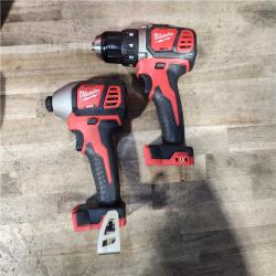 HOUSTON LOCATION - AS-IS Milwaukee 18V Cordless Brushed 2-Tool Drill/Driver and Impact Driver Kit