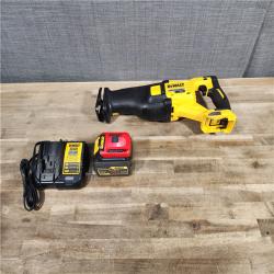 HOUSTON LOCATION - AS-IS FLEXVOLT 60V MAX Cordless Brushless Reciprocating Saw with (1) FLEXVOLT 6.0Ah Battery