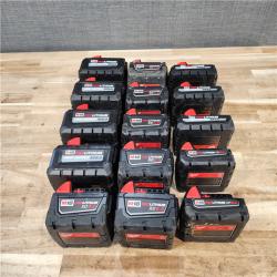 HOUSTON LOCATION - AS-IS MILWAUKEE BATTERY PACK QTY - 15