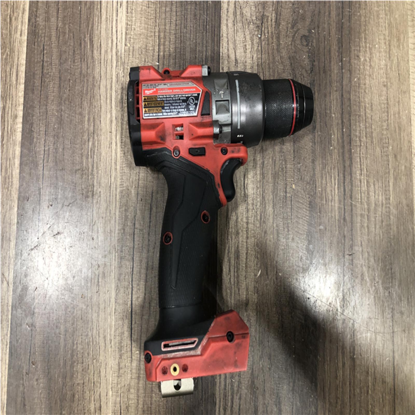 AS-IS Milwaukee FUEL 18V Lithium-Ion Brushless Cordless 1/2 in. Hammer Drill/Driver (Tool-Only)