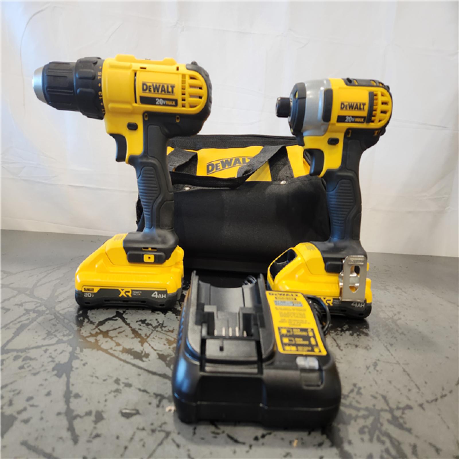 AS-IS- DEWALT 20V MAX XR 2-Tool Combo Kit