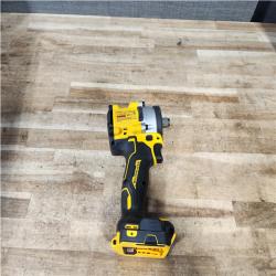Houston Location AS-IS DEWALT ATOMIC 20V MAX Cordless Brushless 1/2 in. Variable Speed Impact Wrench (Tool Only)