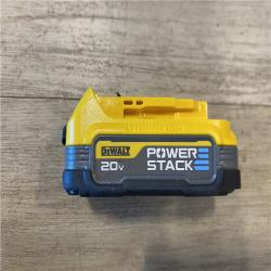 AS-IS DEWALT 20V MAX XR POWERSTACK Lithium-Ion Battery Starter Kit with 5.0Ah and 1.7Ah Batteries and Charger