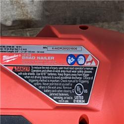 Houston Location AS-IS Milwaukee FUEL 18-Volt Lithium-Ion Brushless Cordless Gen II 18-Gauge Brad Nailer (Tool-Only)