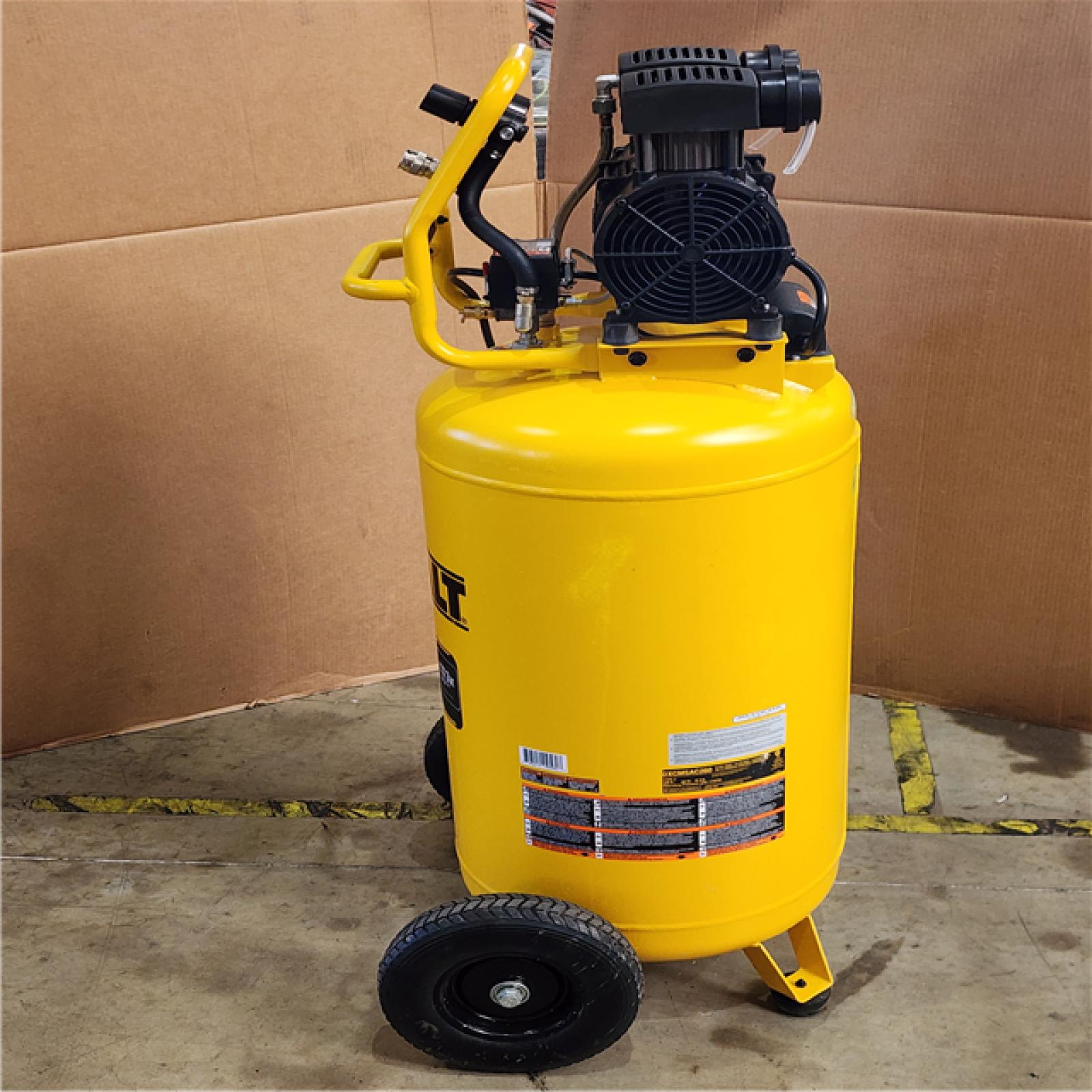 HOUSTON LOCATION - AS-IS DEWALT 26 Gal. 175 PSI Ultra Quiet Portable Electric Air Compressor