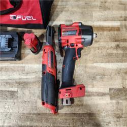 HOUSTON LOCATION - AS - IS Milwaukee 2 Tool Combo Kit W/ (2) Battery & Charger