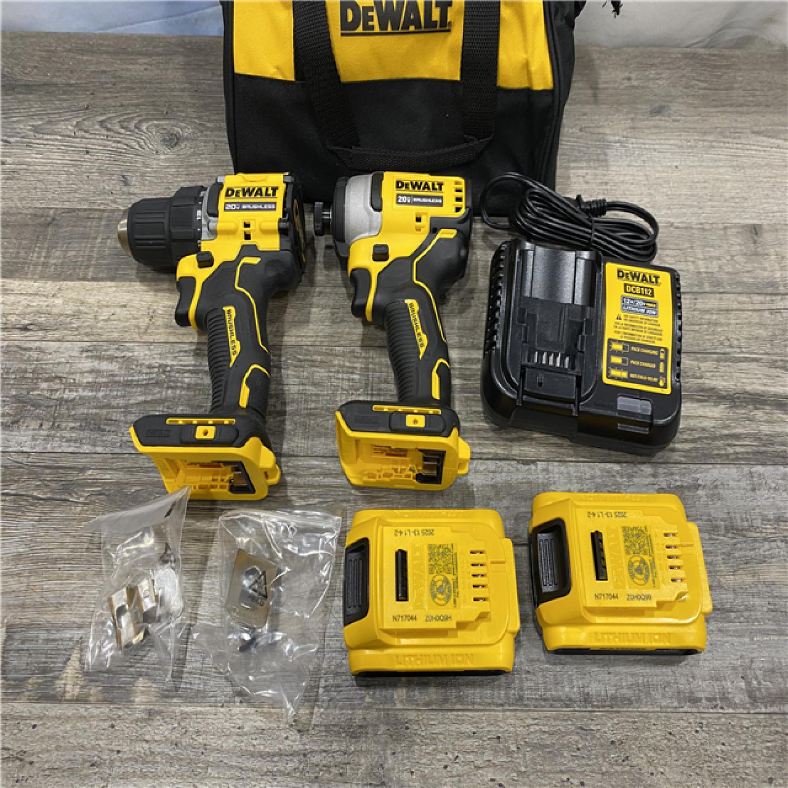 AS-IS DEWALT ATOMIC 20-Volt MAX Lithium-Ion Cordless Combo Kit