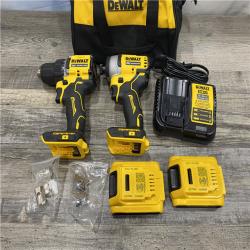 AS-IS DEWALT ATOMIC 20-Volt MAX Lithium-Ion Cordless Combo Kit