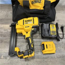 AS-IS DEWALT 20V MAX XR Lithium-Ion Cordless 18-Gauge Narrow Crown Stapler Kit