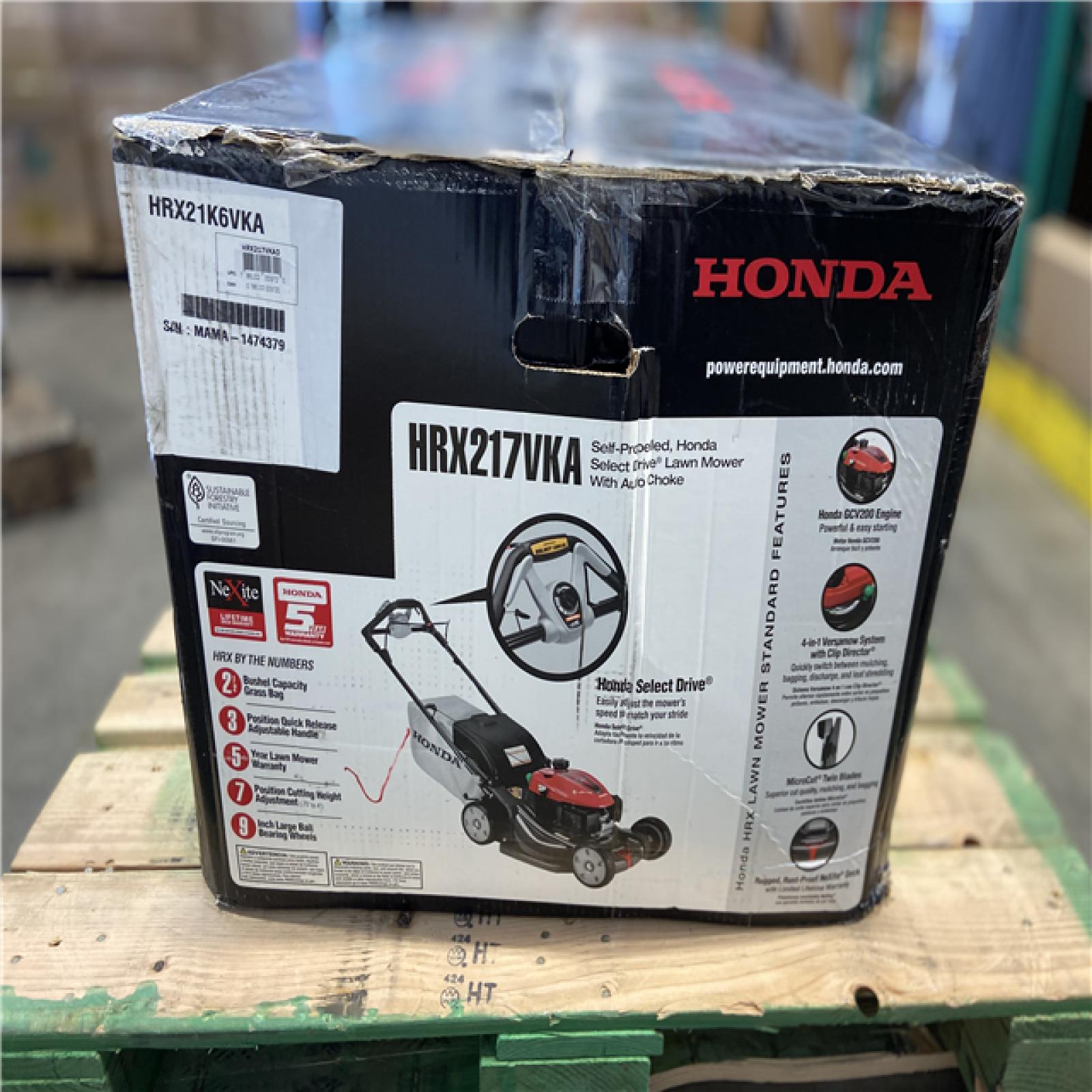 DALLAS LOCATION - Honda 21 in. Nexite Variable Speed 4-in-1 Gas Walk Behind Self-Propelled Mower with Select Drive Control