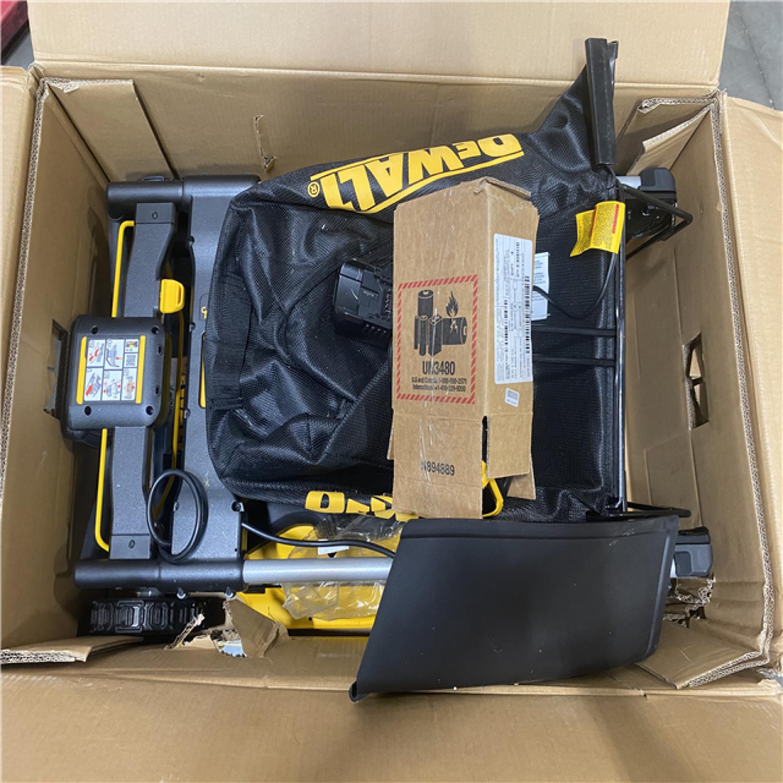 As-Is -DEWALT 2x20V MAX 21 in. Cordless Battery Powered Push Lawn Mower Kit with (2) 10 Ah Batteries and Chargers