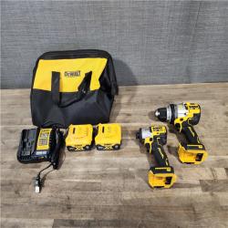 HOUSTON LOCATION - AS-IS DeWalt 20V MAX XR Cordless Brushless 2 Tool Hammer Drill and Impact Driver Kit