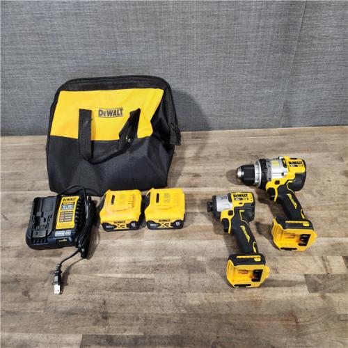 HOUSTON LOCATION - AS-IS DeWalt 20V MAX XR Cordless Brushless 2 Tool Hammer Drill and Impact Driver Kit