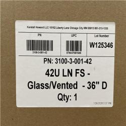 DALLAS LOCATION-  KENDALL HOWARD 42U LINIER® Server Cabinet - Glass/Vented Doors - 36 Depth (BOX 2 OF 2)