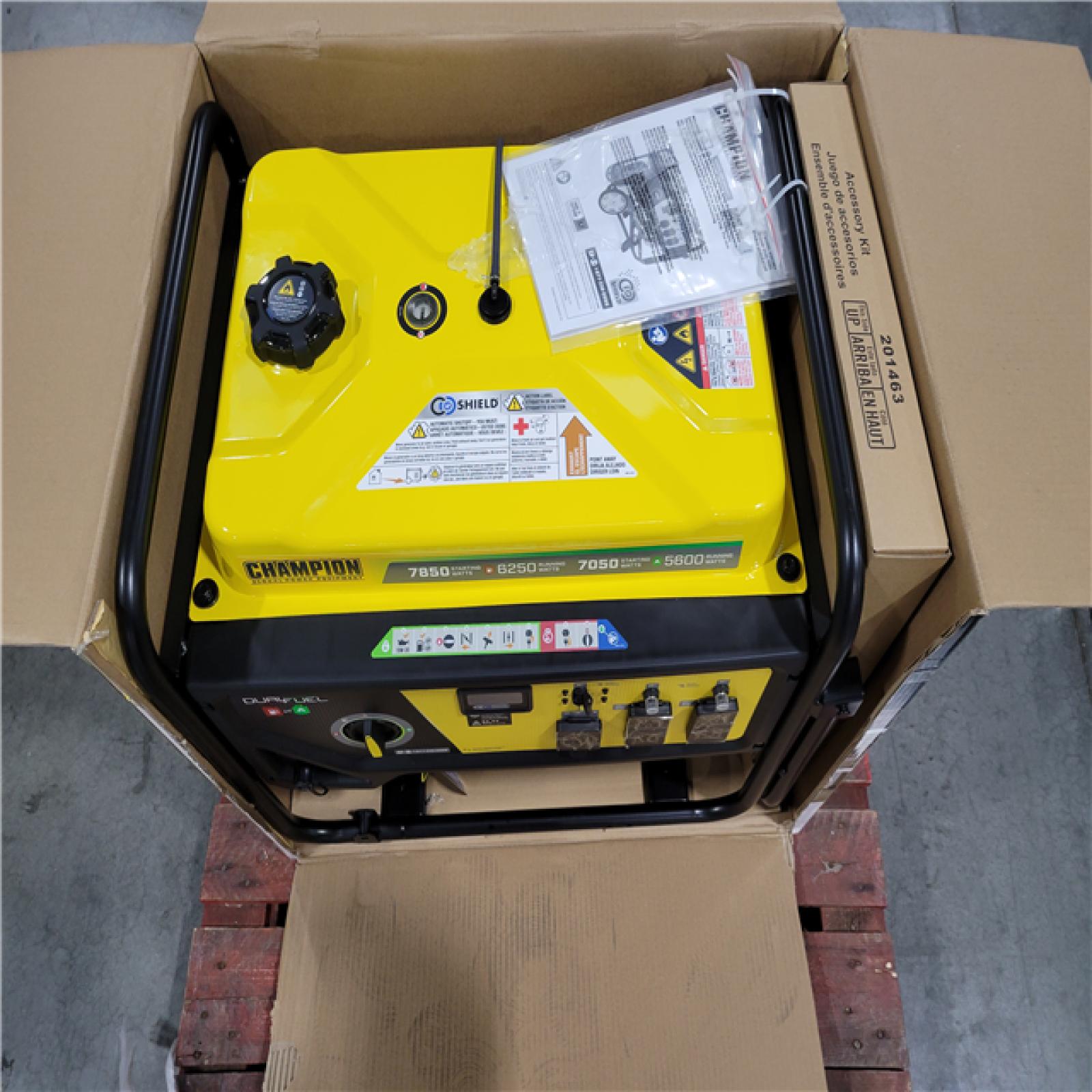 CALIFORNIA NEW CHAMPION PORTABLE GENERATOR