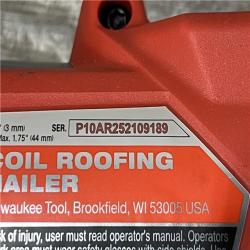 AS-IS Milwaukee FUEL 18-Volt Lithium-Ion Brushless Cordless Coil Roofing Nailer (Tool Only)