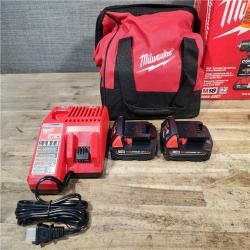 HOUSTON LOCATION - AS-IS Milwaukee M18 18V Lithium-Ion Brushless Cordless Compact Drill/Impact Combo Kit (2-Tool) W/(2) 2.0 Ah Batteries  Charger & Bag