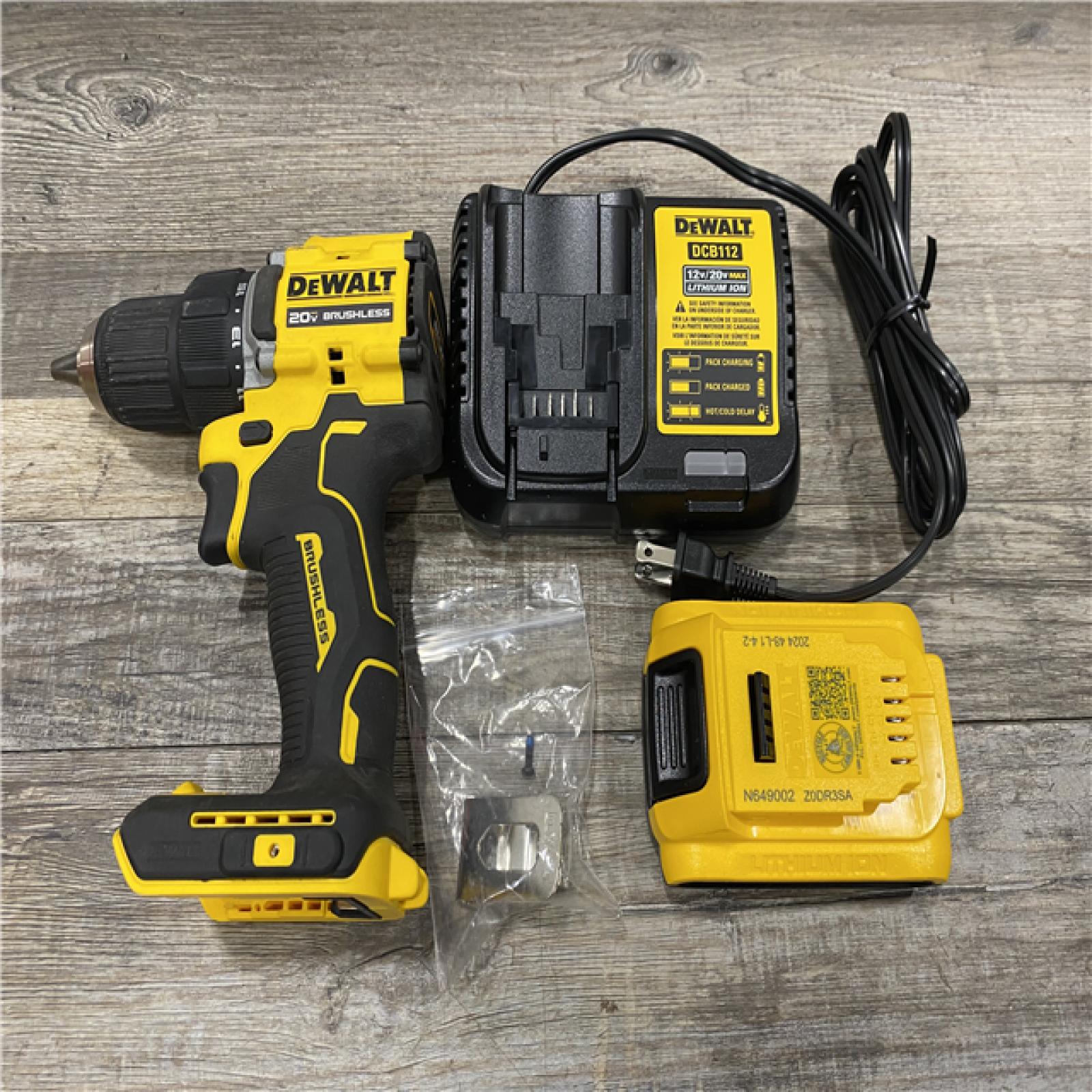 AS-IS DEWALT Atomic 20V Lithium-Ion Cordless Compact 1/2 in. Drill/Driver Kit